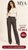 Pantalone marrone gessato – 045327.MAR