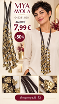 MYA 045381.030 – Collana lunga dorata con laccio – 045381.030, prezzo 7.99 euro
