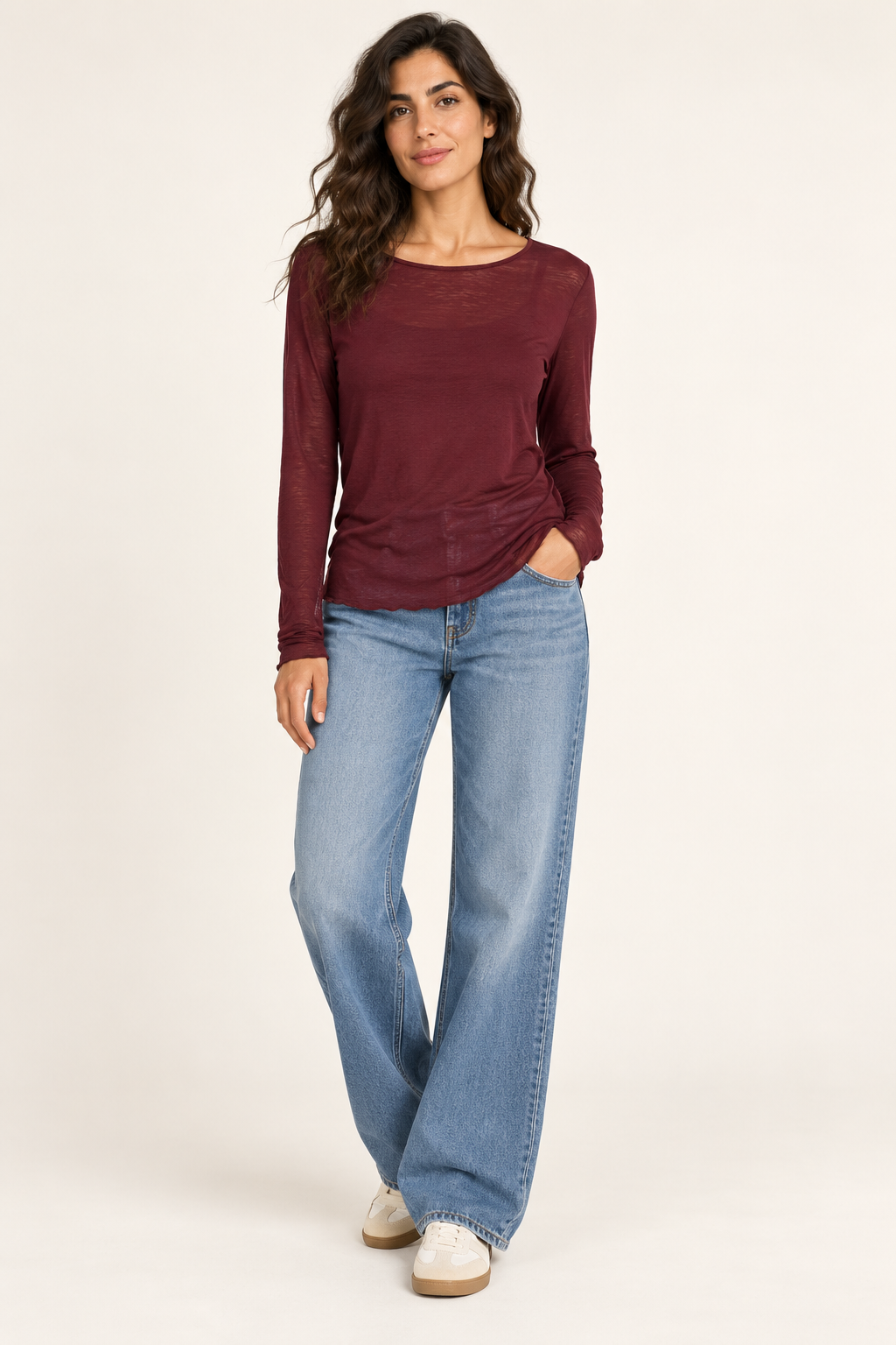 Maglia donna bordeaux – 045527.241 – foto 1