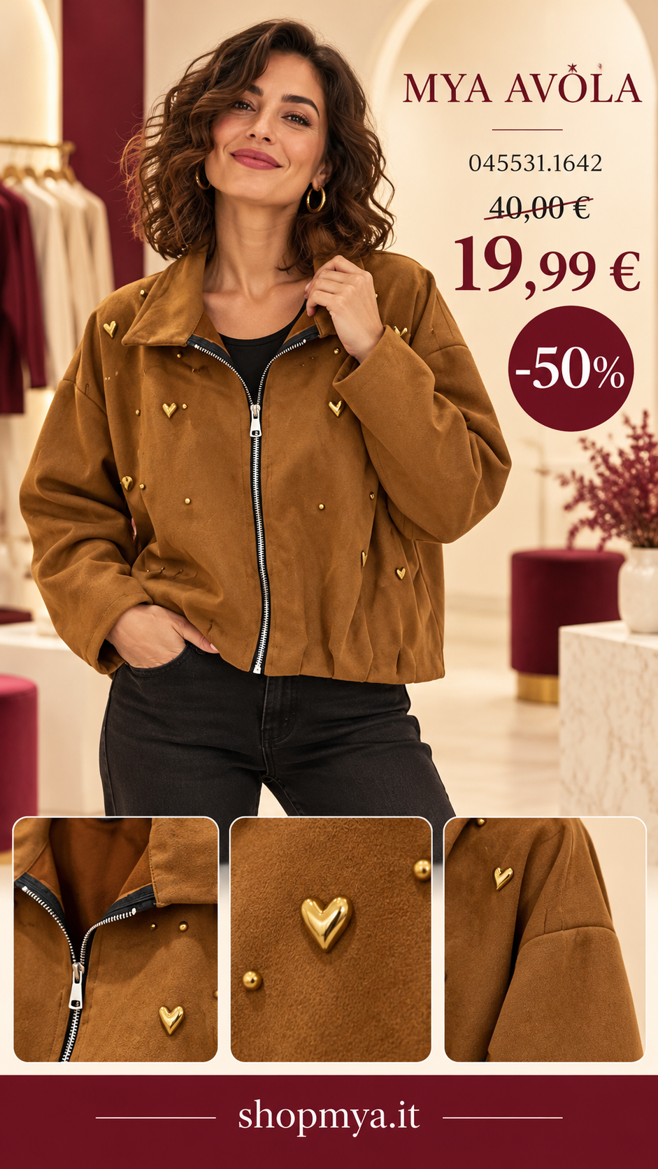 MYA 045531.1642 – promozione con modella, prezzo 19.99 euro
