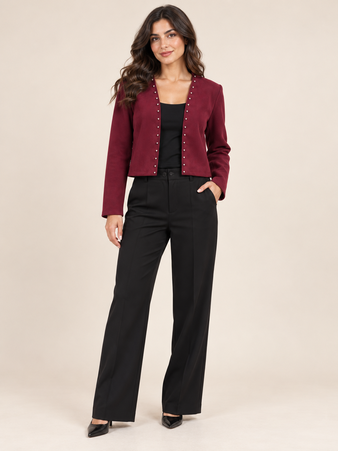 Giacca donna bordeaux – 045534.241 – foto 1