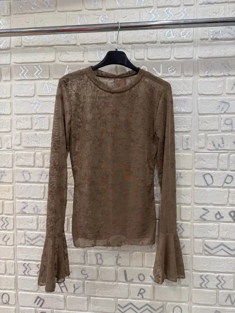 Maglia ricamo donna fango – 045535.237 – foto 2