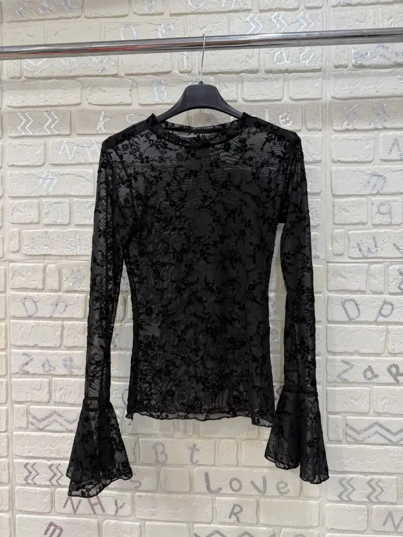 Maglia ricamo donna nero – 045535.NER – foto 1