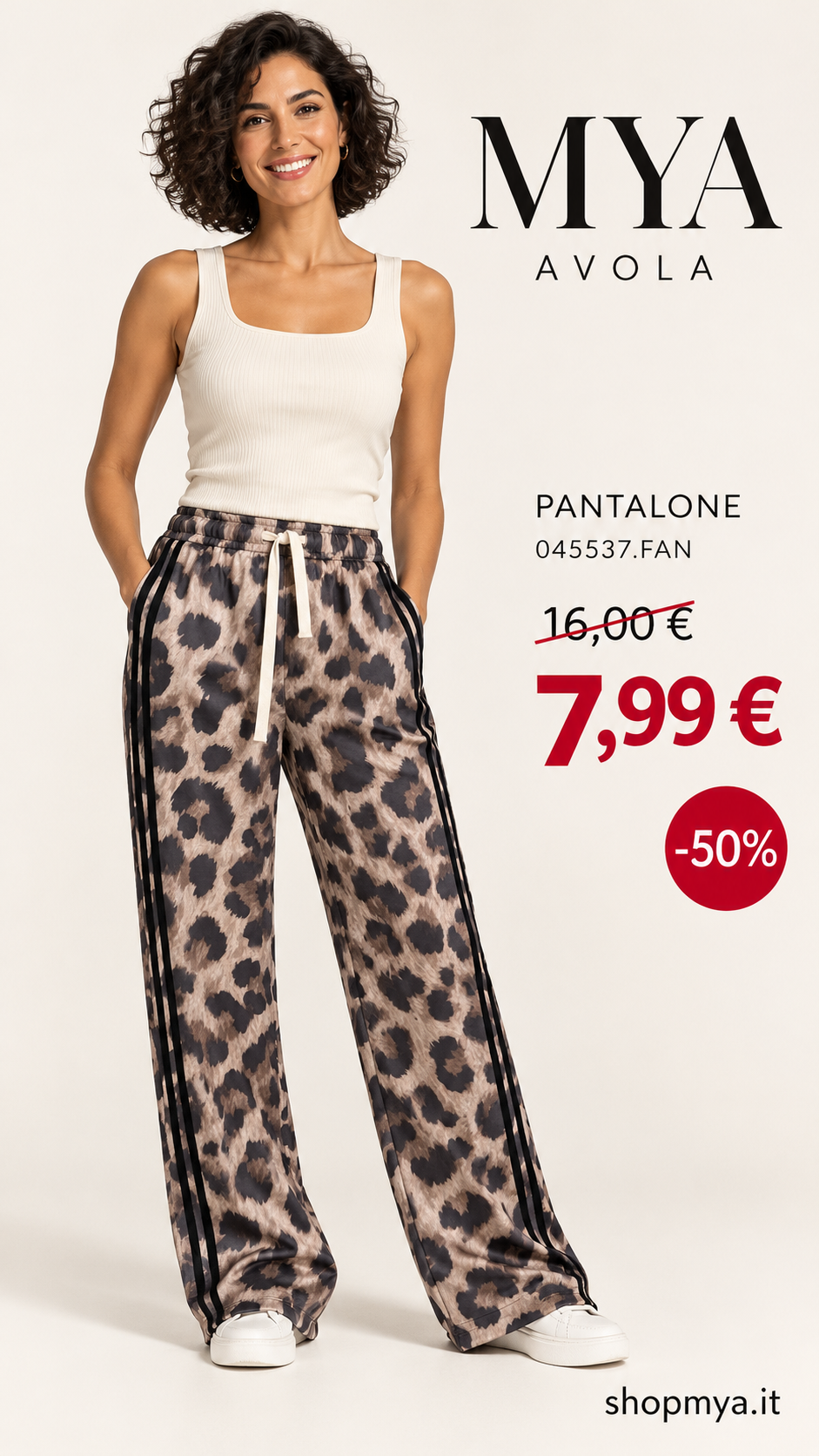 MYA 045537.FAN – promozione con modella, prezzo 7.99 euro