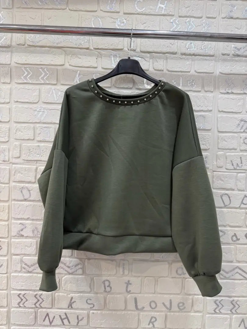 Felpa donna verde militare – 045539.239 – foto 2