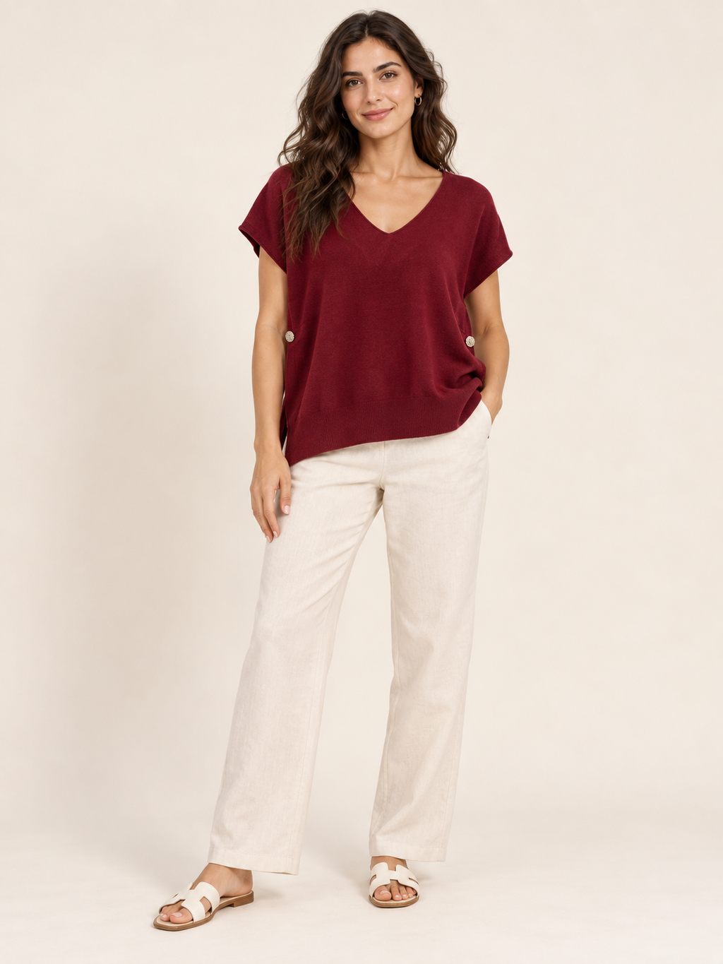 Maglia donna bordeaux – 045540.241 – foto 1