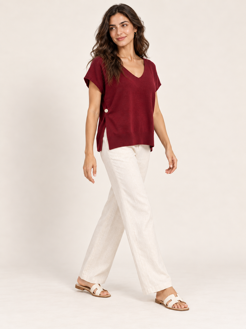Maglia donna bordeaux – 045540.241 – foto 4