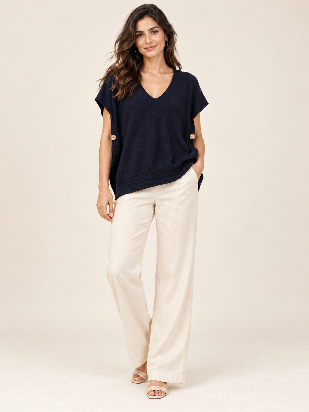 Maglia donna blu – 045540.BLU – foto 1