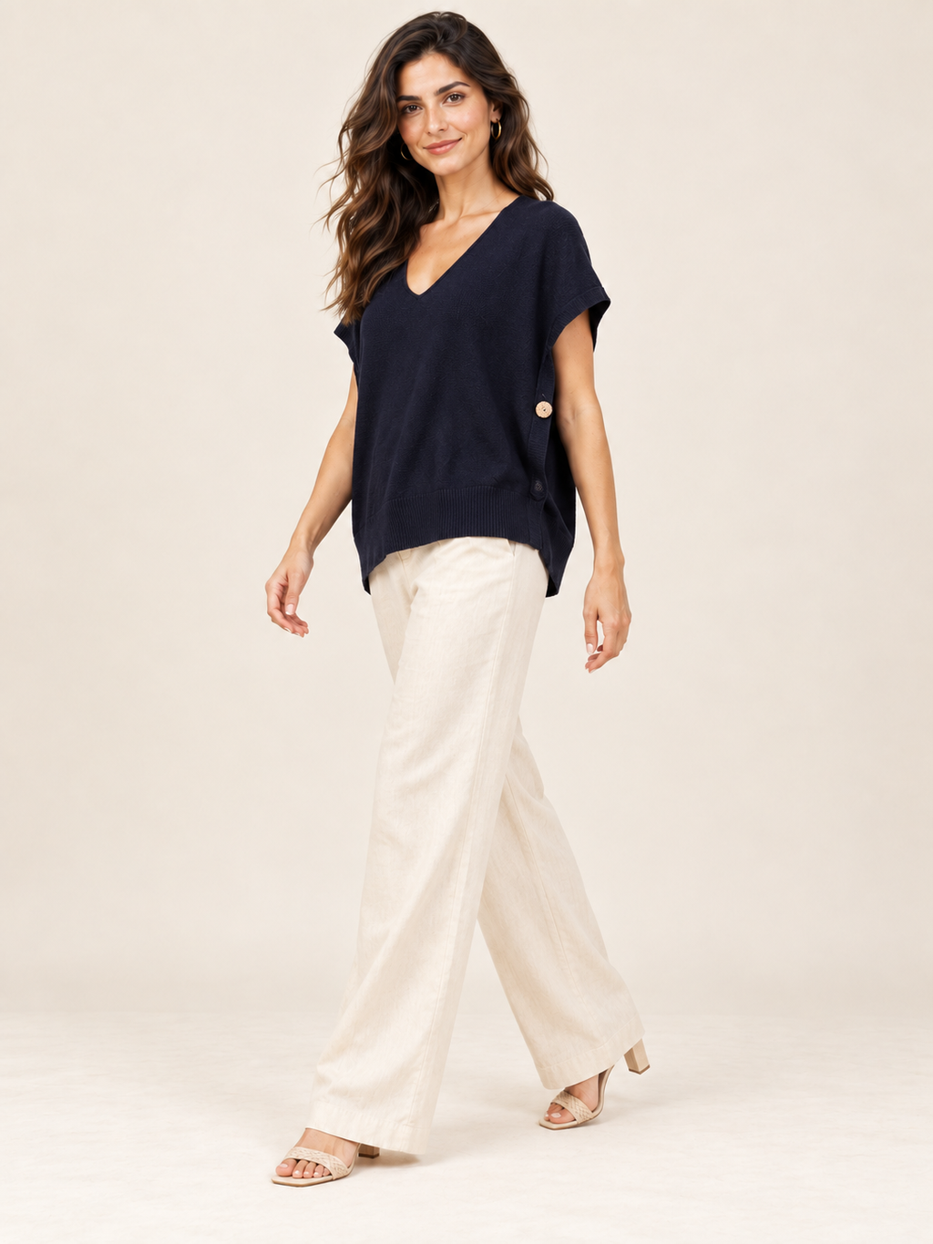 Maglia donna blu – 045540.BLU – foto 4