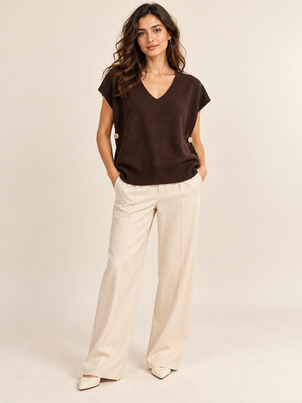 Maglia donna marrone – 045540.MAR – foto 1