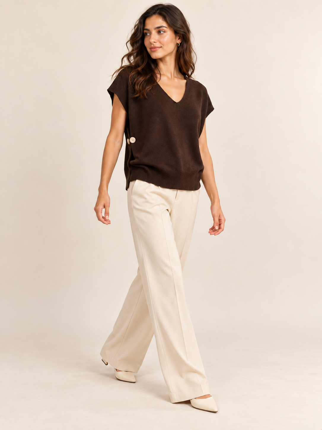 Maglia donna marrone – 045540.MAR – foto 4
