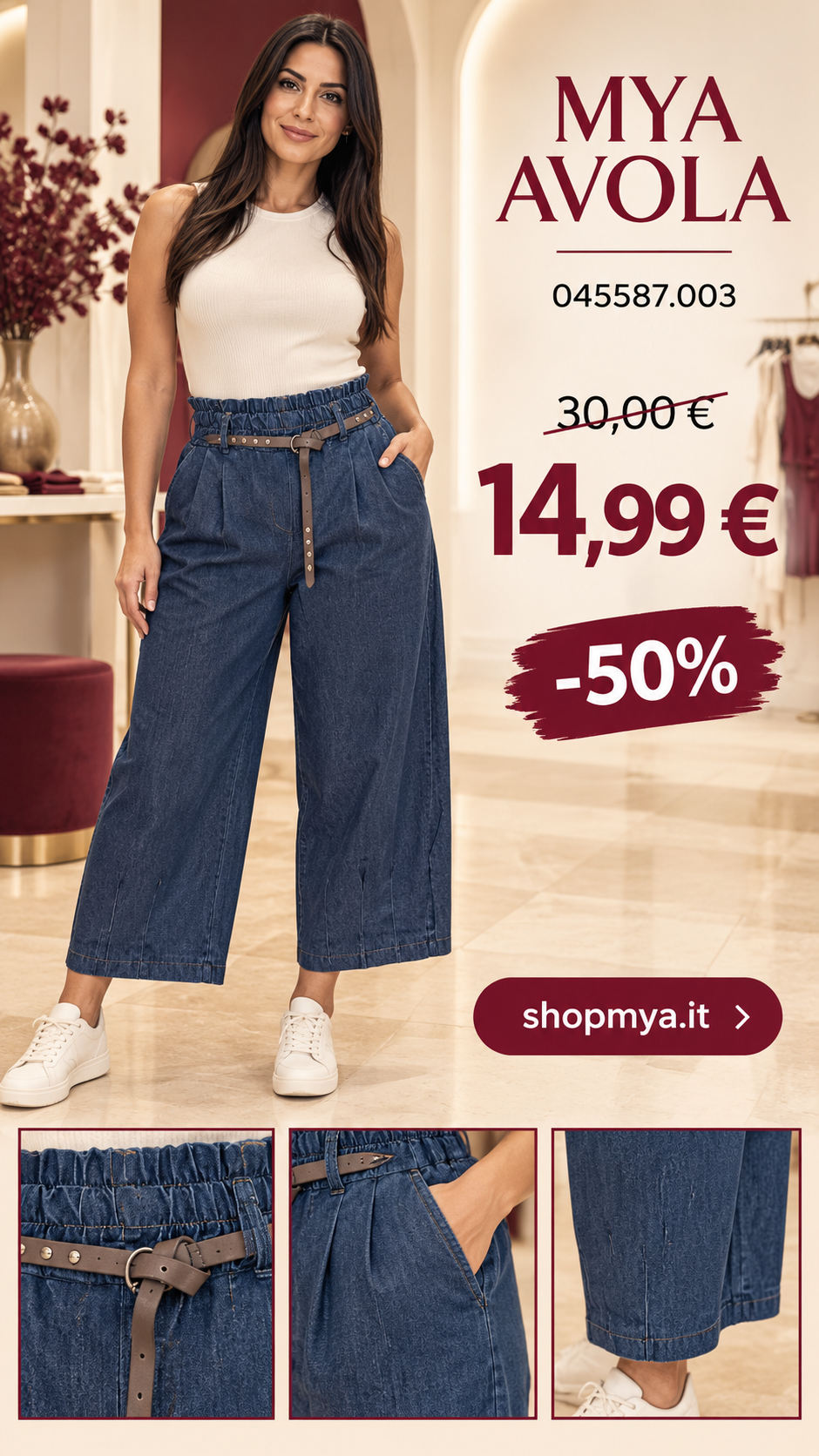 MYA 045587.003 – Pantalone jeans – 045587.003, prezzo 14.99 euro