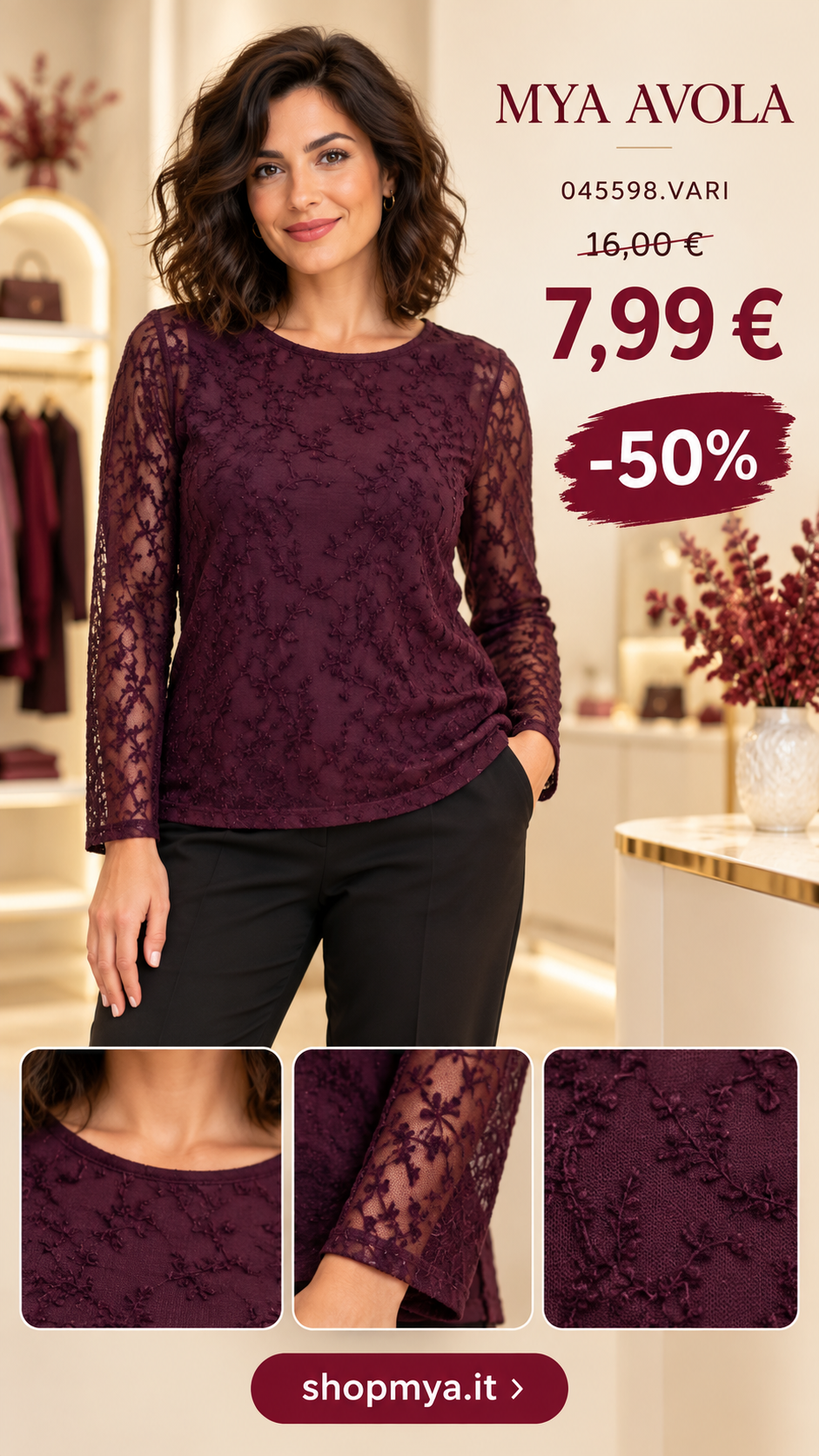 MYA 045598.VARI – Maglia ricamo – 045598.VARI, prezzo 7.99 euro