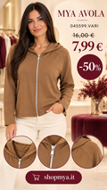 MYA 045599.VARI – Felpa zip capp. – 045599.VARI, prezzo 7.99 euro