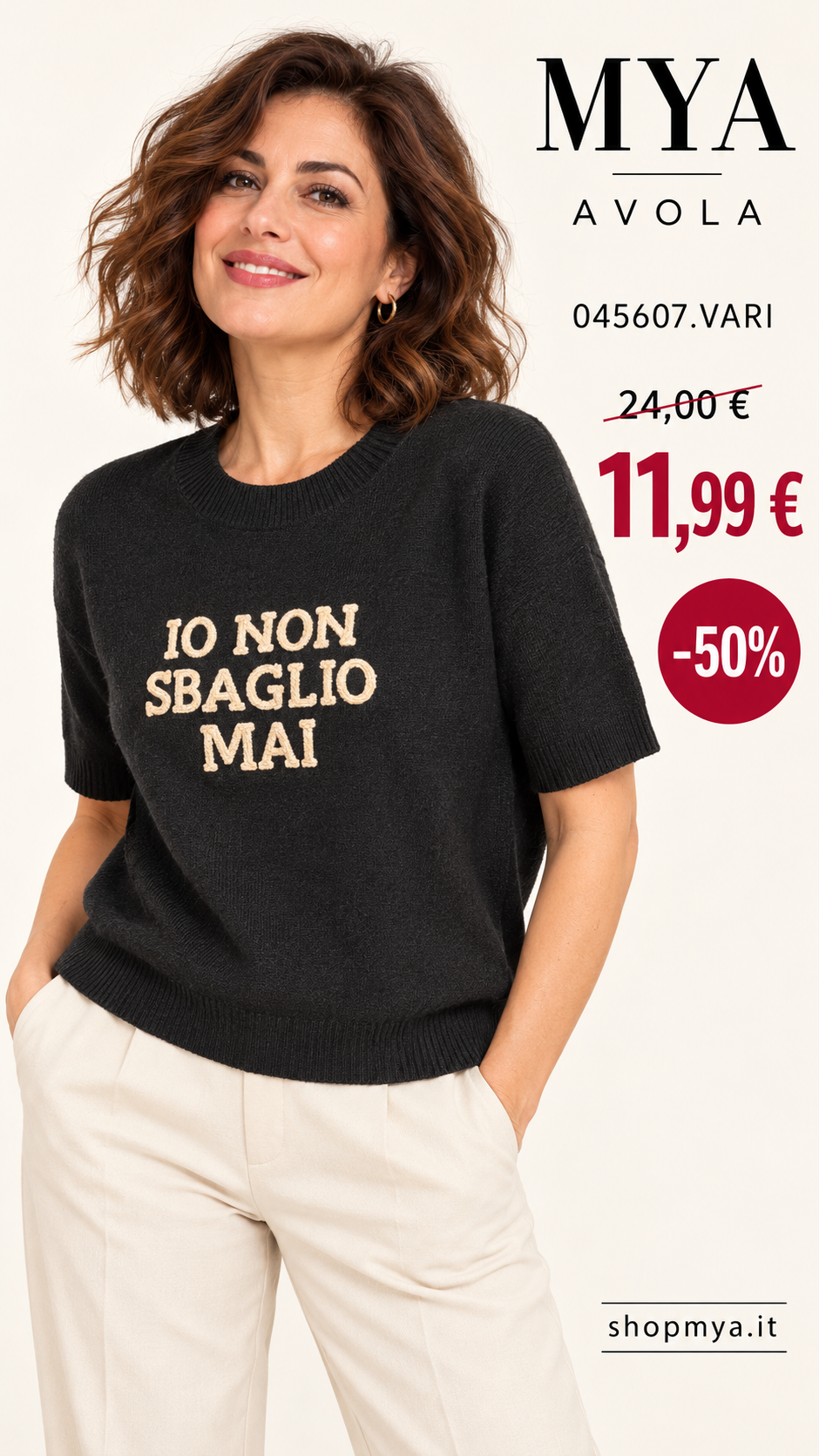 MYA 045607.VARI – Maglia donna – 045607.VARI, prezzo 11.99 euro