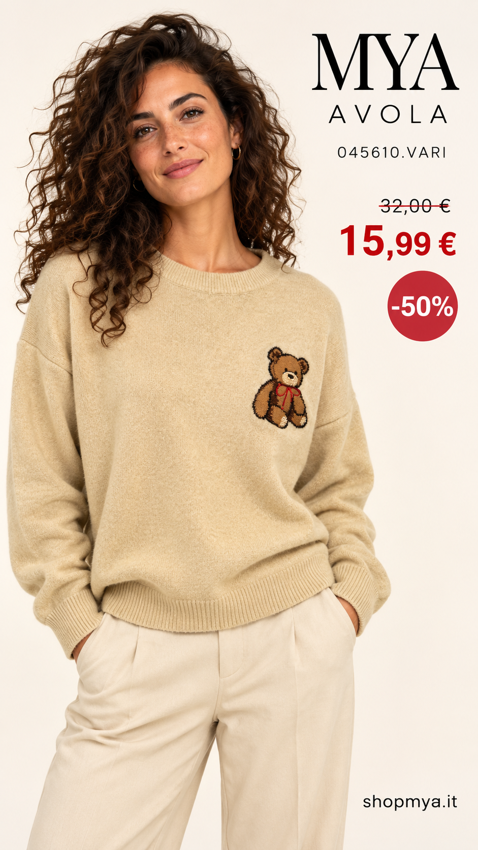 MYA 045610.VARI – Maglia donna – 045610.VARI, prezzo 15.99 euro