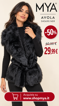 Smanicato nero con cintura – 045690.NER