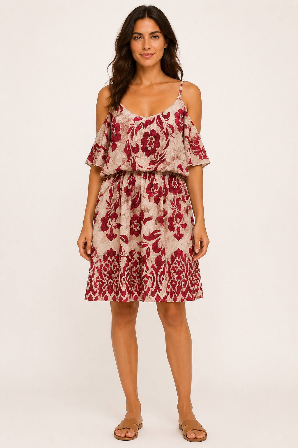 Abito donna fantasia modello 7799