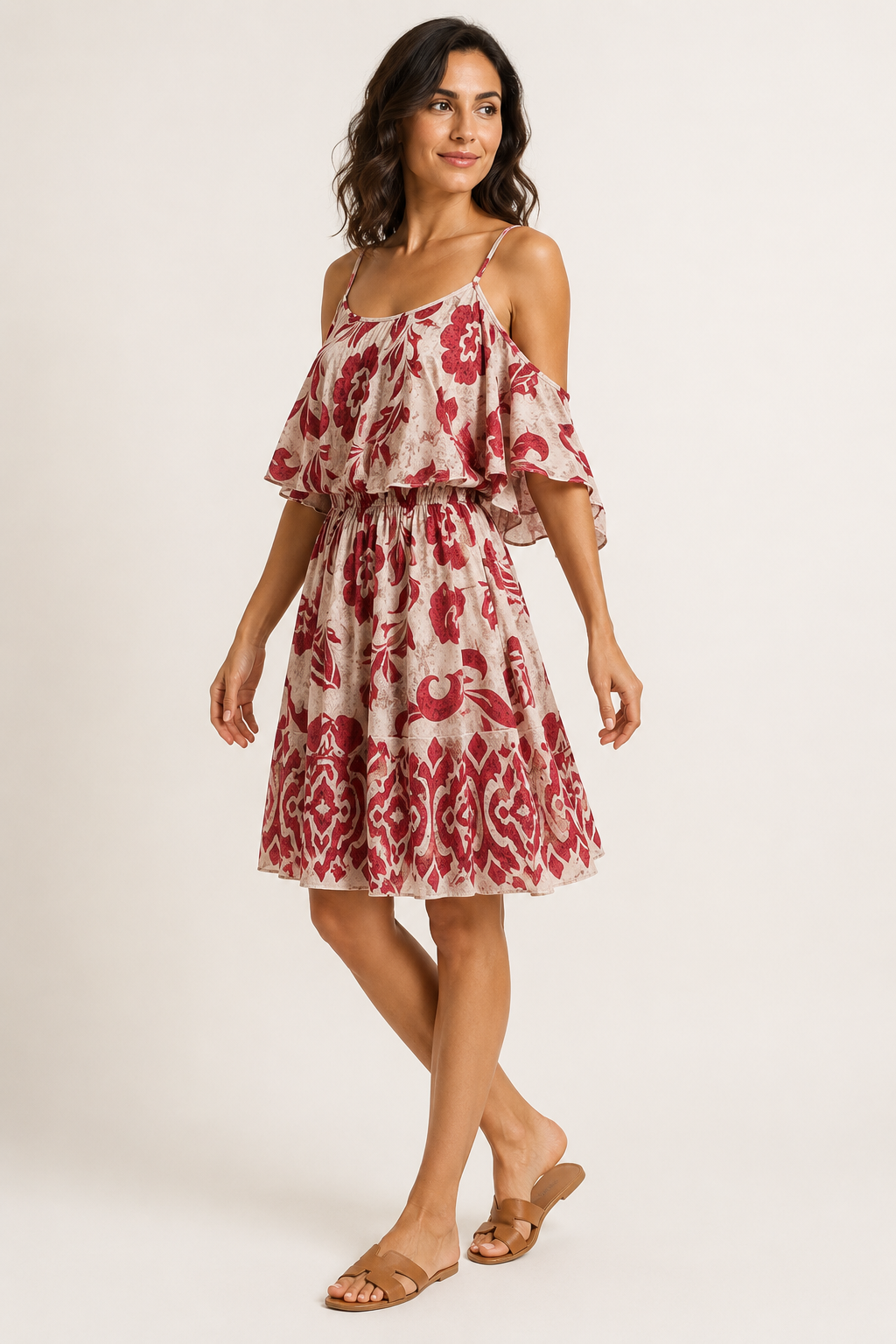 Abito donna fantasia modello 7799