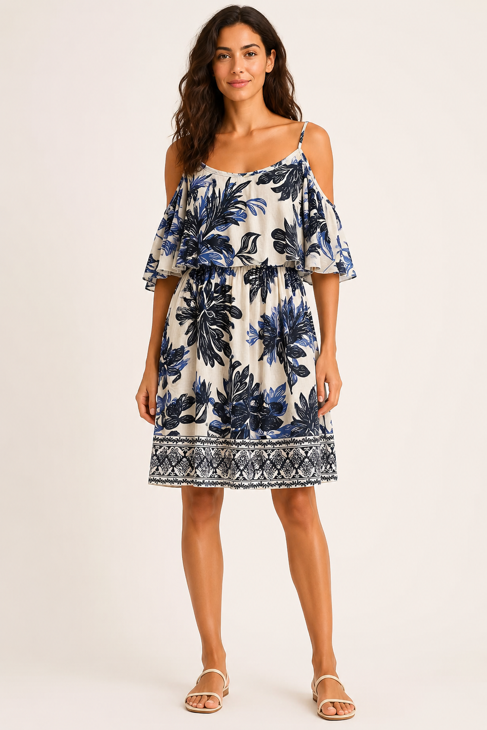 Abito donna fantasia modello 7799