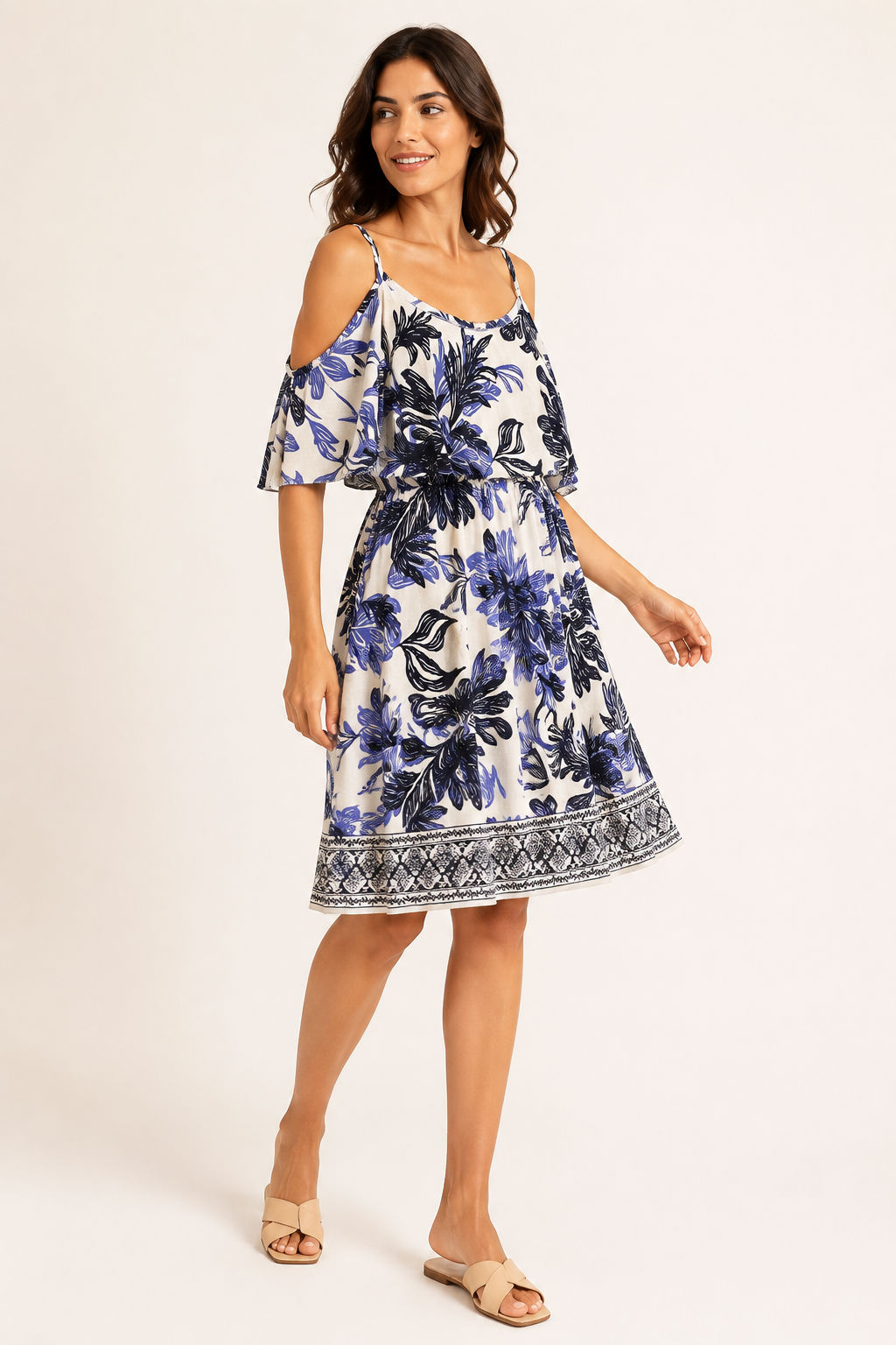 Abito donna fantasia modello 7799